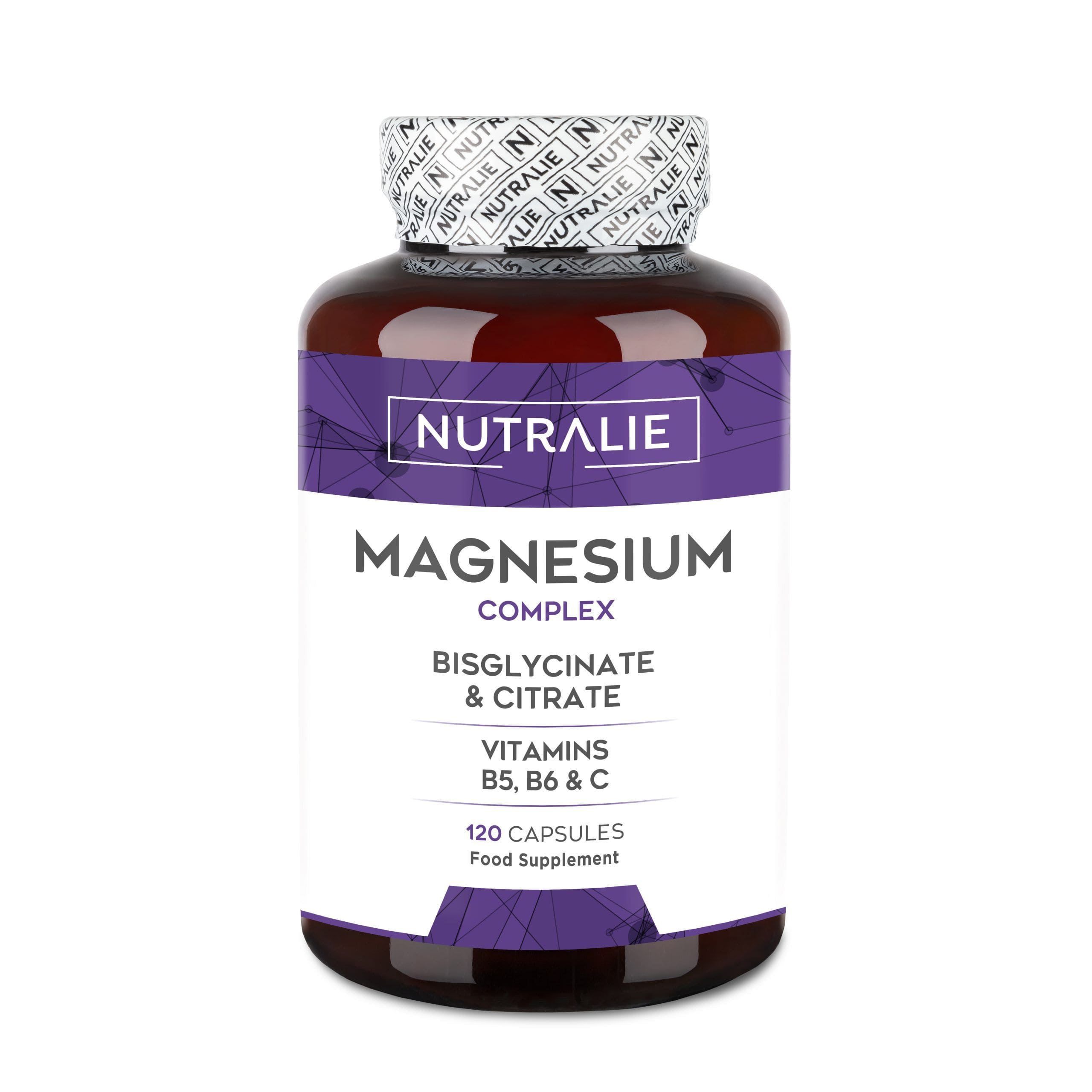 Magnesium COMPLEX bisglicinato y citrato de magnesio Nutralie 120cap.