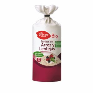 Tortitas de arroz y lentejas 115gr El Granero Bio