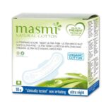 Compresas Noche Ultrafinas Algodon Bio 10 Ud Masmi