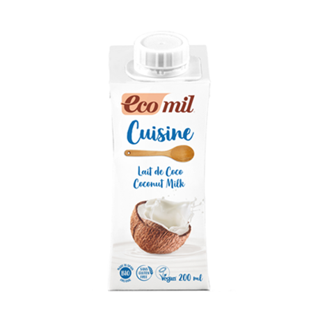 Crema de leche de coco bio 200 ml Ecomil