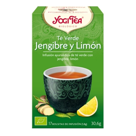 Yogi Tea Te Verde Jengibre Limón 17 filtros